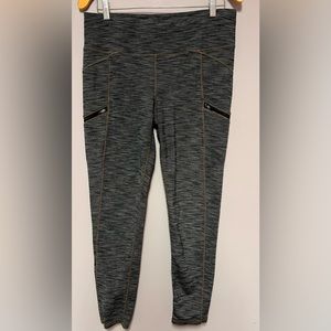 ATHLETA Cozy Drifter LEGGINGS Zip POCKETS Women LARGE